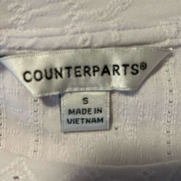 White islet women’s top with ties on sleeves size S - Picture 5 of 8